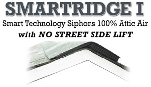 SmartRidge One siphons 100% attic air