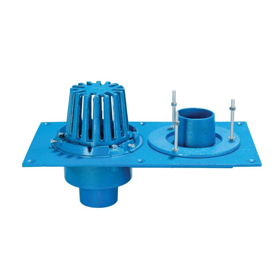 Cast Iron Roof Drain with Overflow Combo DCI Products