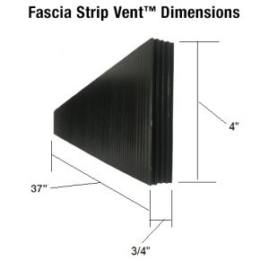 Dimensions of Fascia Strip Vent