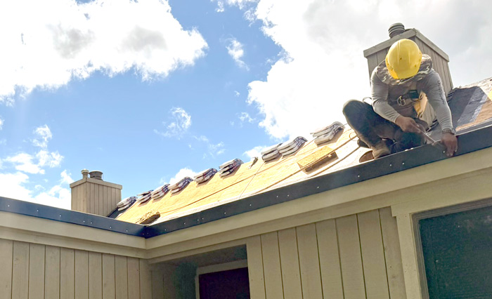 FasciaVent being installed
